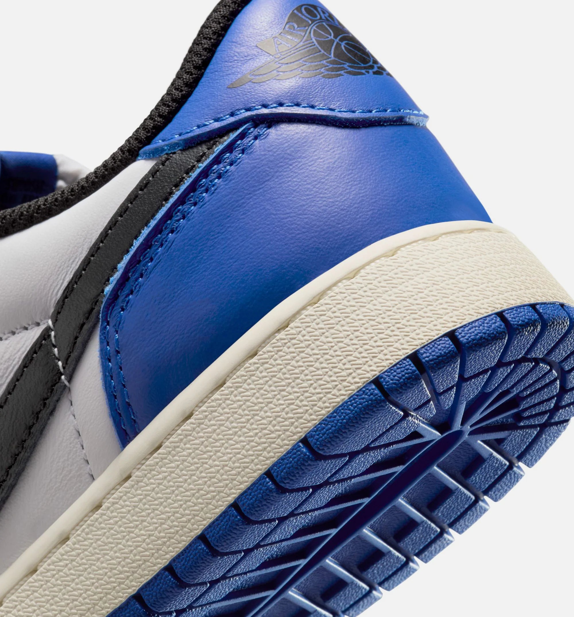 Air Jordan 1 Low Game Royal Grade School Lifestyle Shoe White Game Royal Sail Black