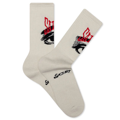 Saint Eye Socks Ecru