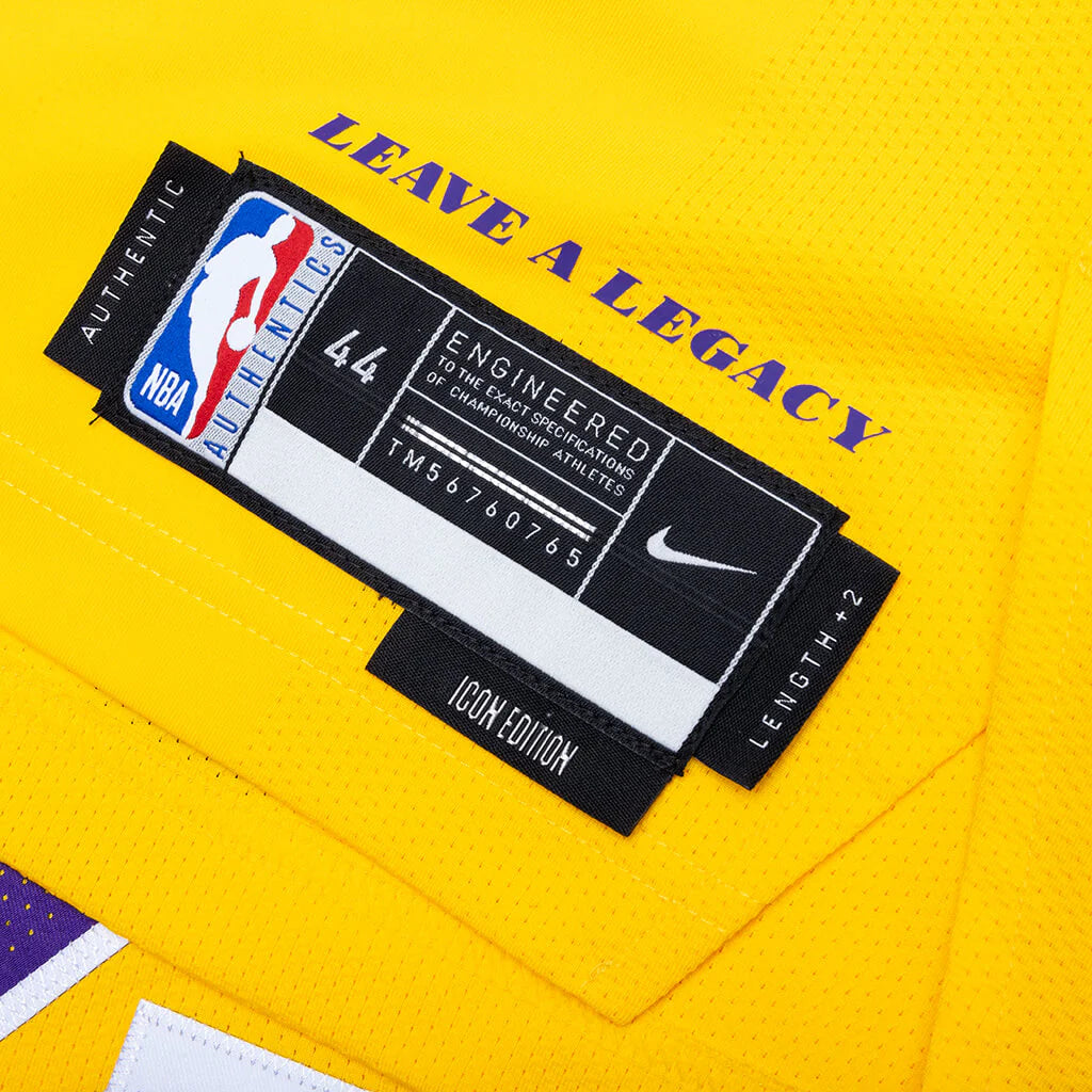 Dri FIT ADV NBA Authentic Jersey Los Angeles Lakers Icon Edition 2022 23 Amarillo Kobe Bryant 24
