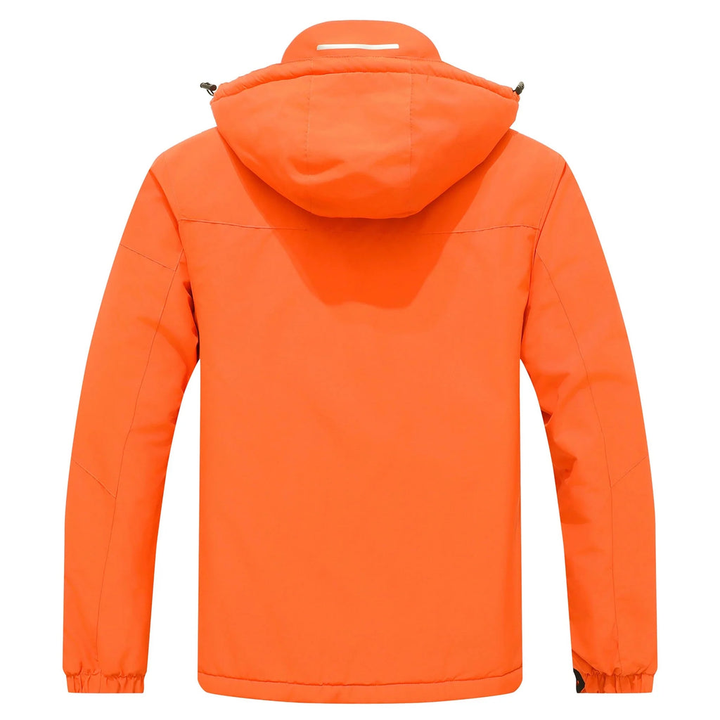 Mens Orange Skiing Jackets