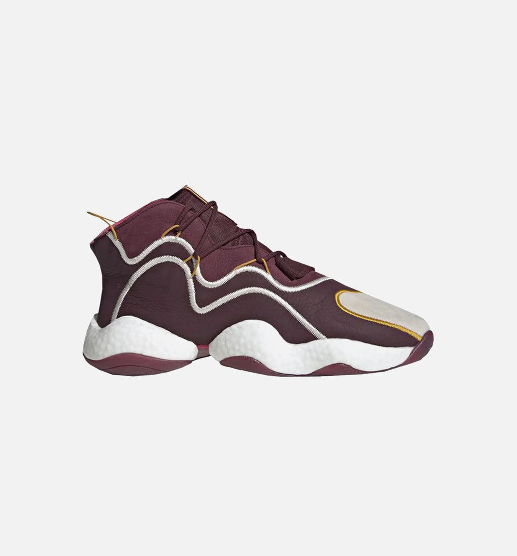 Eric Emanuel X adidas Crazy BYW Mens Shoe Maroon Cream White Real Pink