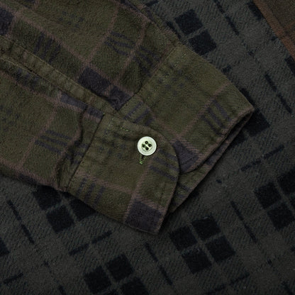 Over Dye 7 Cuts Shirt Brown