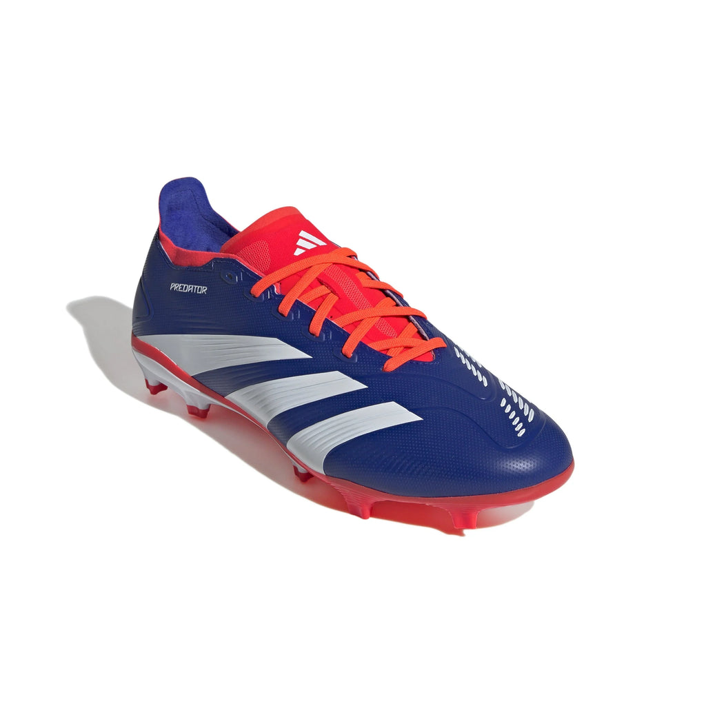 adidas Predator League FG Firm Ground Soccer Cleats Lucid Blue White Solar Red