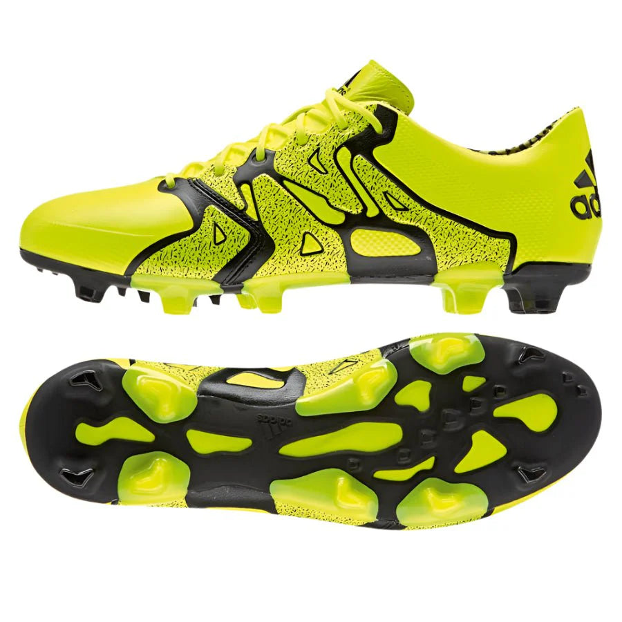 adidas X 151 FG AG Leather Multi Ground Soccer Cleats Solar Yellow Black