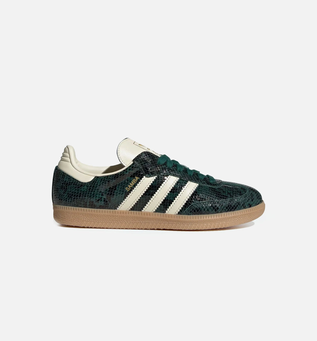 Samba OG Snakeskin Womens Lifestyle Shoe Cream White Cream White Collegiate Green