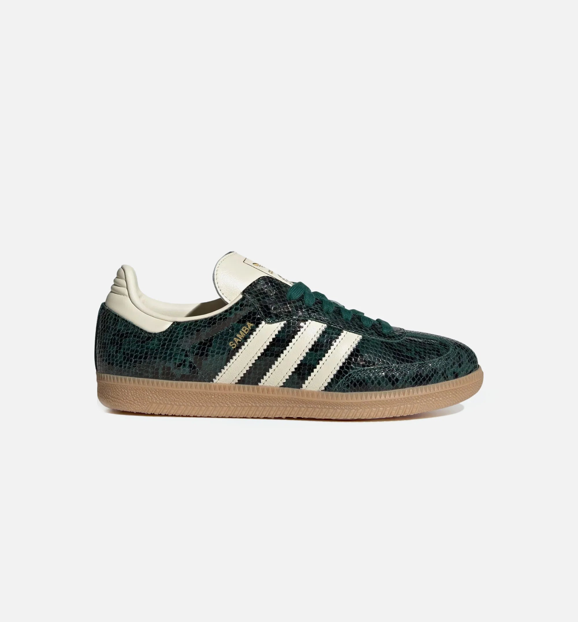 Samba OG Snakeskin Womens Lifestyle Shoe Cream White Cream White Collegiate Green