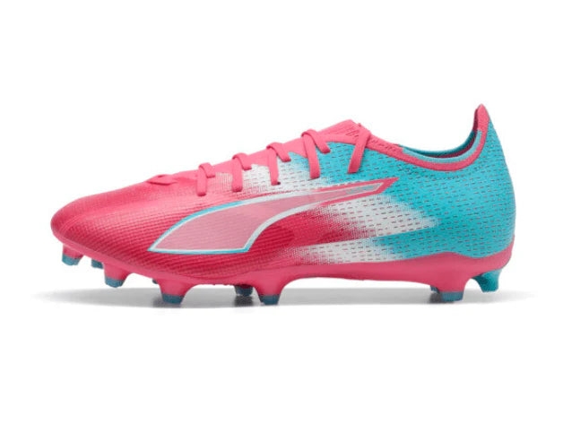 PUMA Ultra 6 Match RE Charge FG AG Firm Multi Ground Soccer Cleats Blue Pink