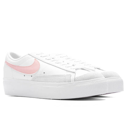 Womens Blazer Low Platform White Pink Glaze