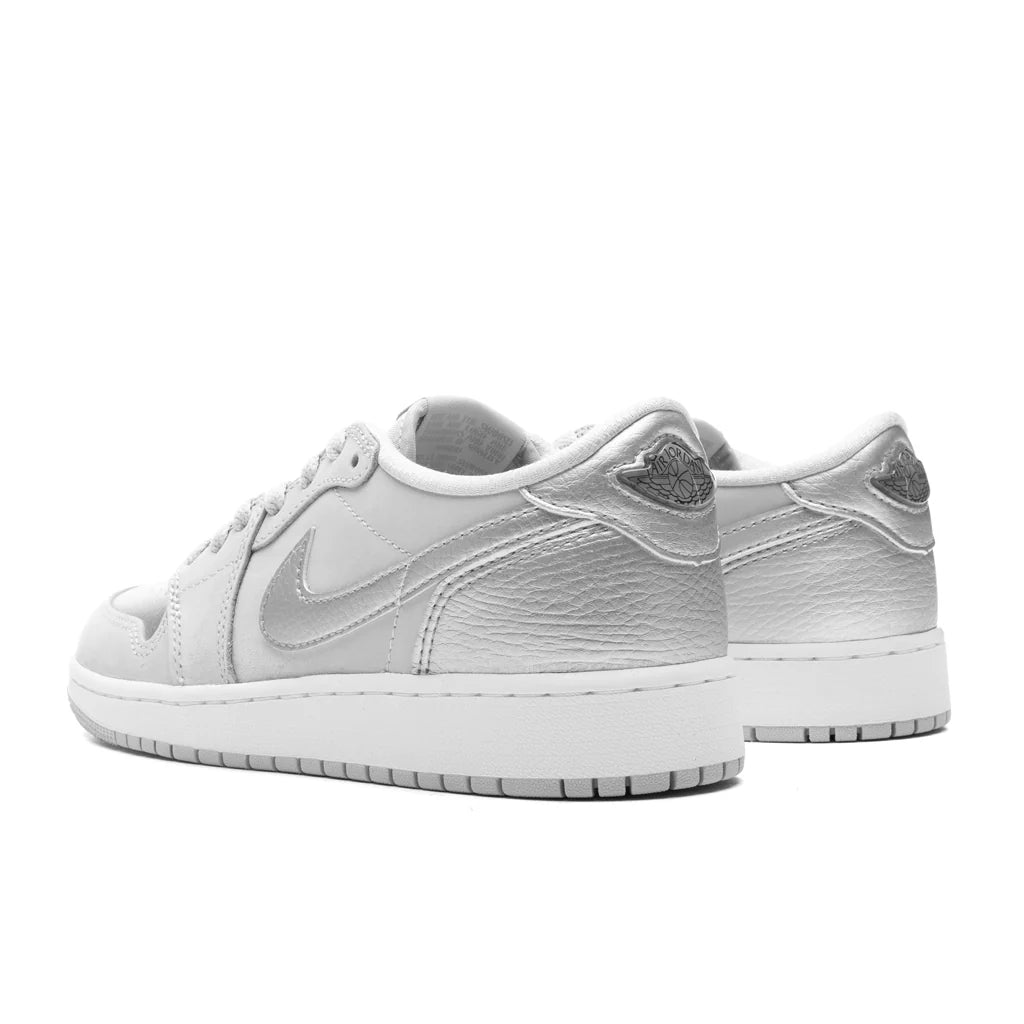 Air Jordan 1 Low OG Metallic Silver GS Neutral Grey Metallic Silver White