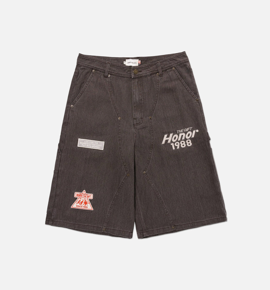 Twill Carpenter Mens Shorts Black