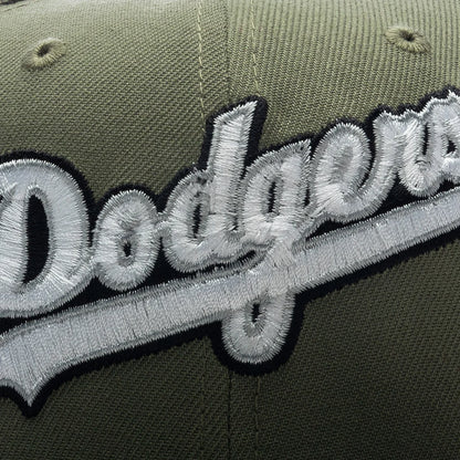 FEATURE x New Era 59FIFTY Fitted LA Dodgers Cooperstown Green Bark Rifle Green Grey