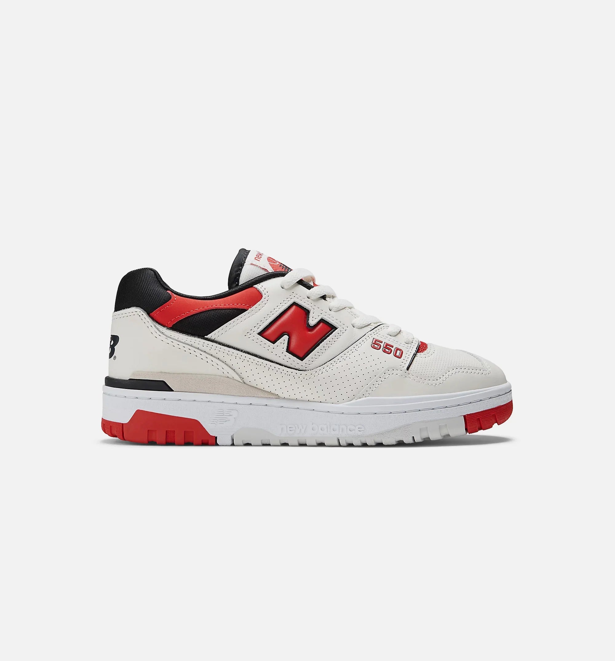 550 Sea Salt True Red Mens Lifestyle Shoe White Red