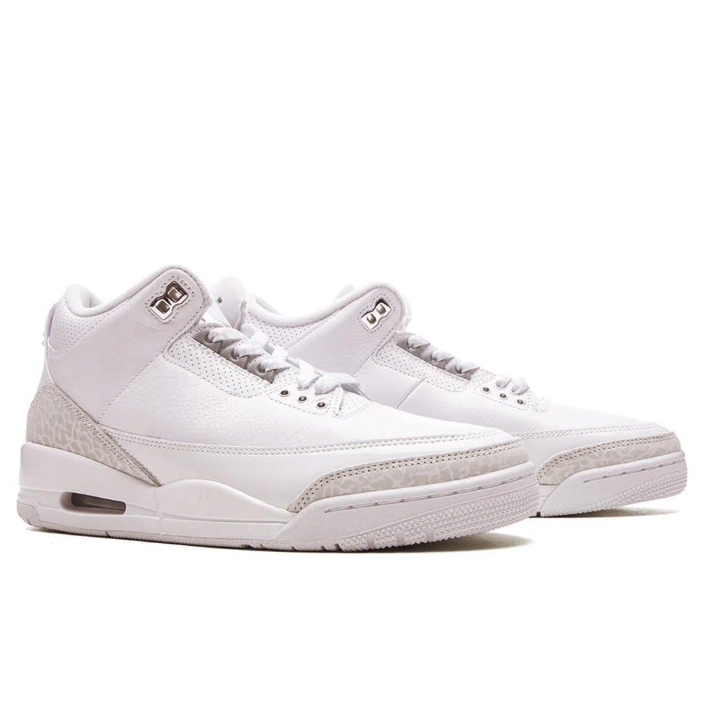 Air Jordan 3 Retro Pure Money White Metallic Silver