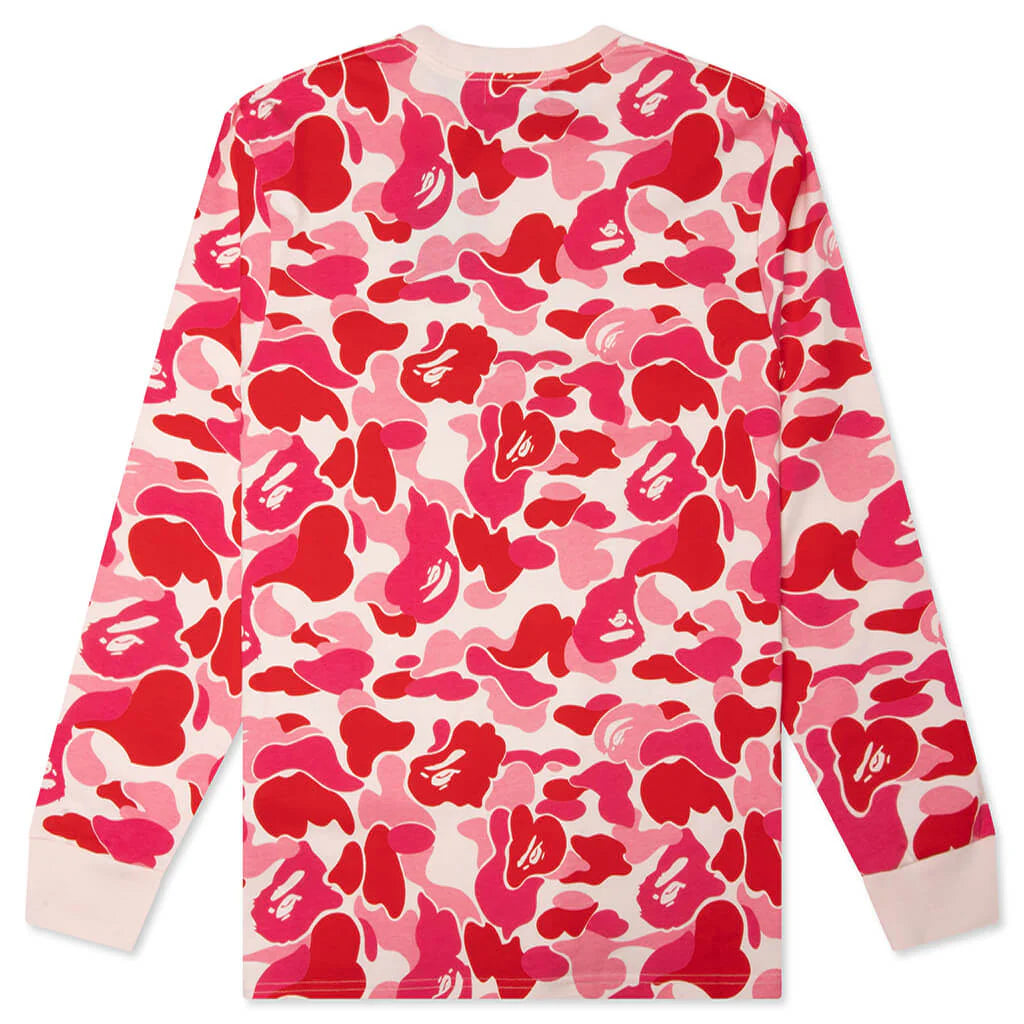 ABC Camo College L S Tee Pink