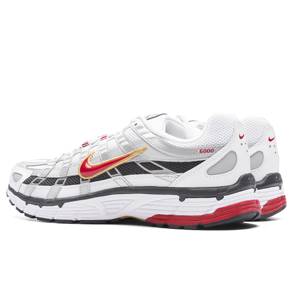 P 6000 White Varsity Red Metallic Platinum