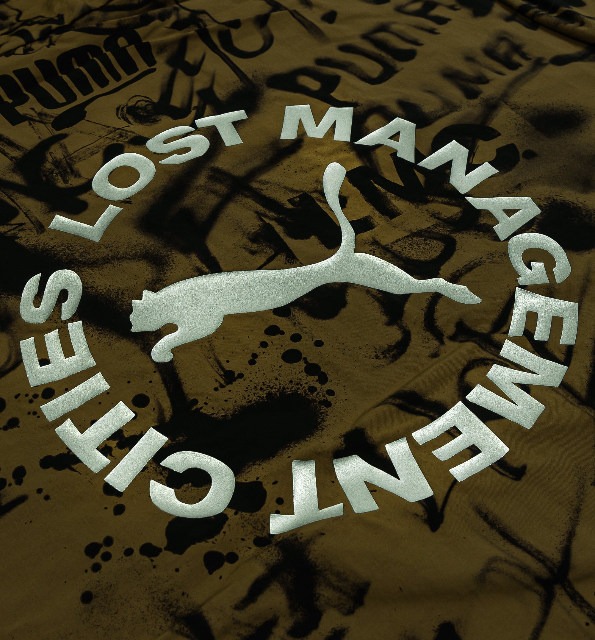 Lost Management Cities Olive Mens Jacket Olive Black