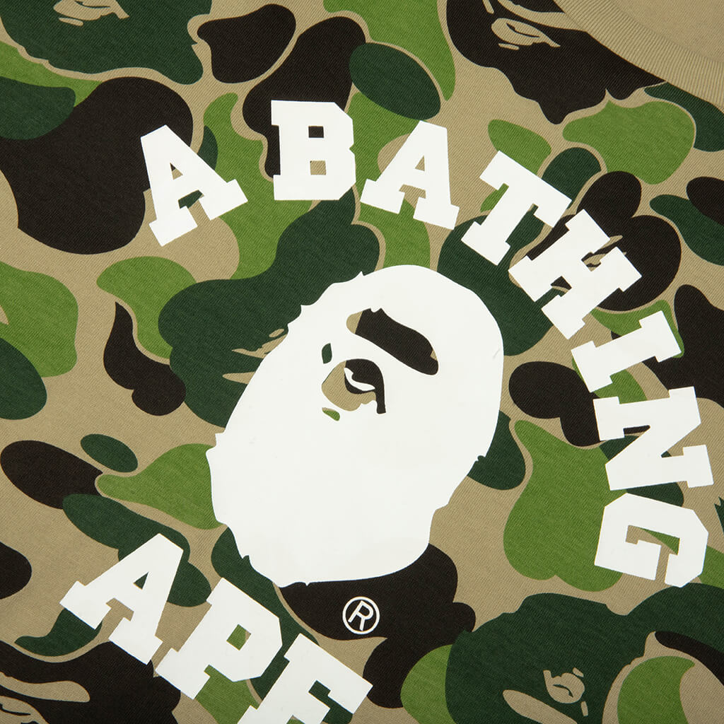 ABC Camo College L S Tee Green
