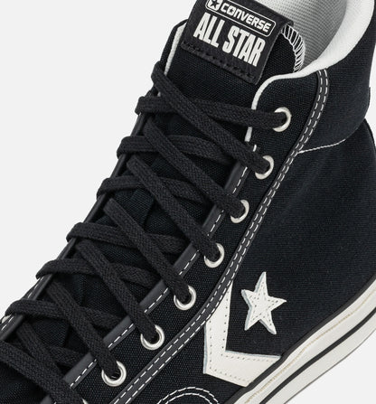 Star Player 76 High Top Mens Lifestyle Shoe Black Vintage White
