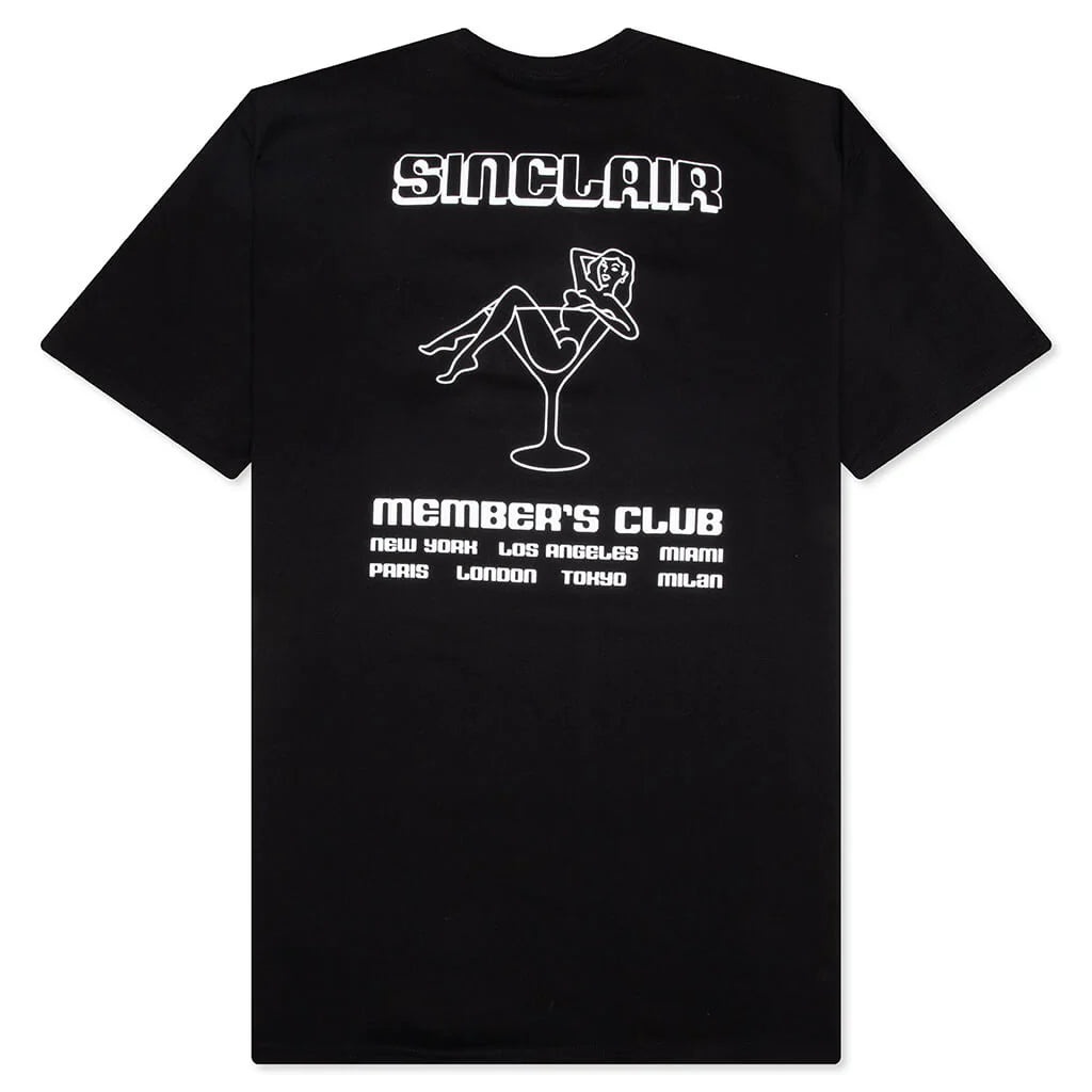 Members Club Tour Tee Black