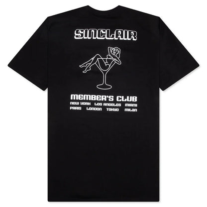Members Club Tour Tee Black