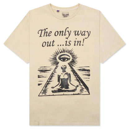 Only Way Out Tee Antique White