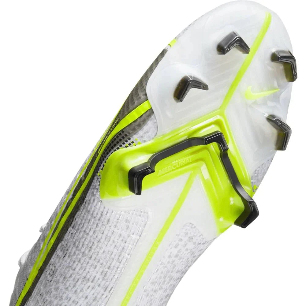 Nike Mercurial Vapor 14 Elite FG Firm Ground Soccer Cleats White Black Silver Volt