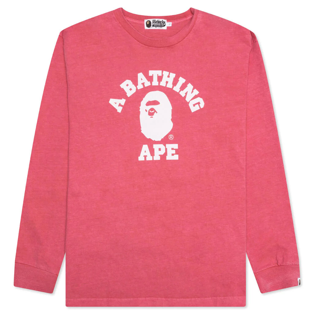 Overdye College L S Tee Pink