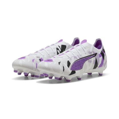 PUMA Ultra 5 Match Forever FG AG Firm Multi Ground Soccer Cleats White Pure Magenta
