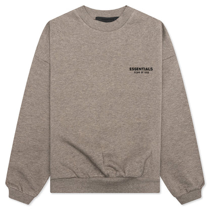 Kids Fleece Crewneck Heather Gray