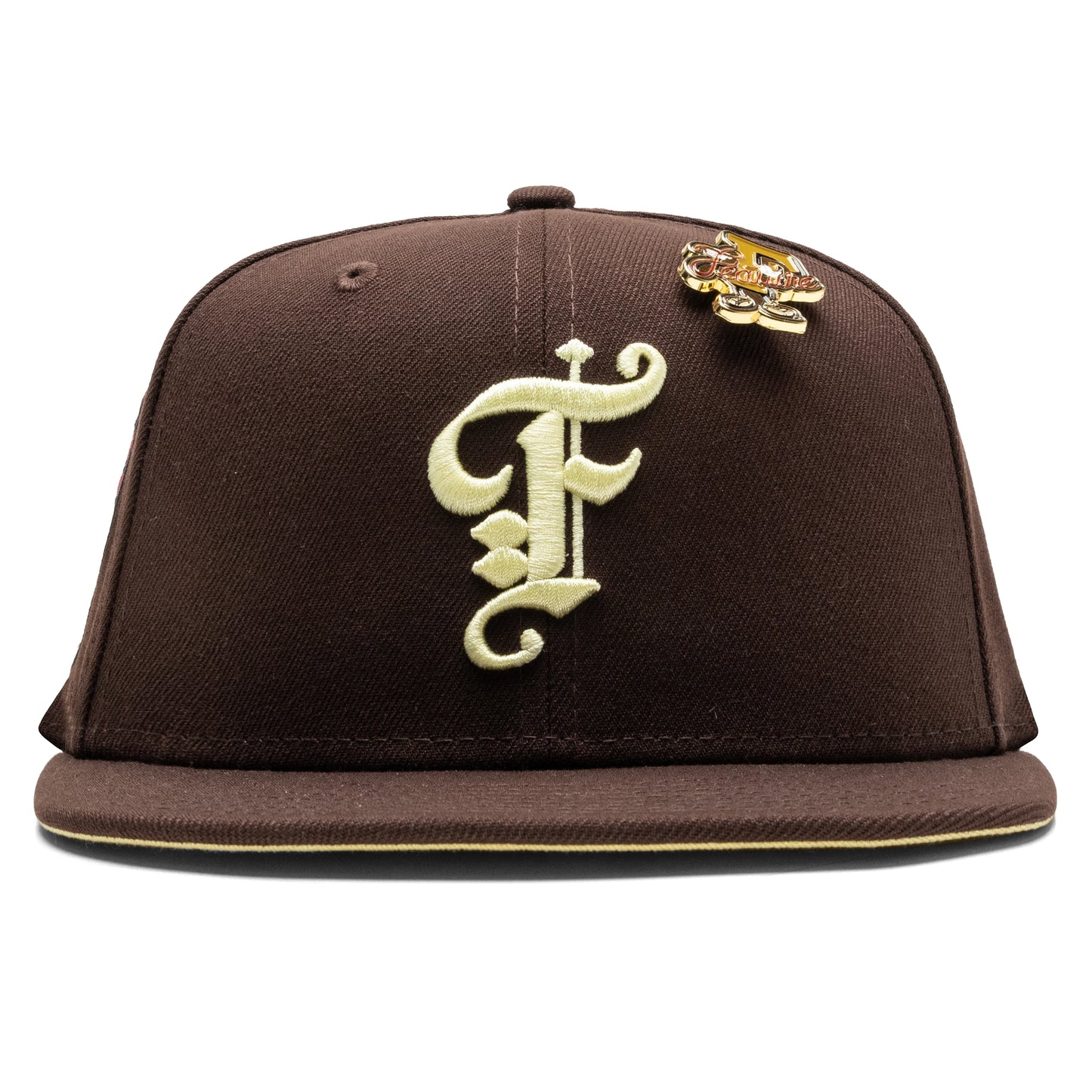 Feature x New Era 59FIFTY Fitted Old English F Vegas Burnt Wood Soft Yellow
