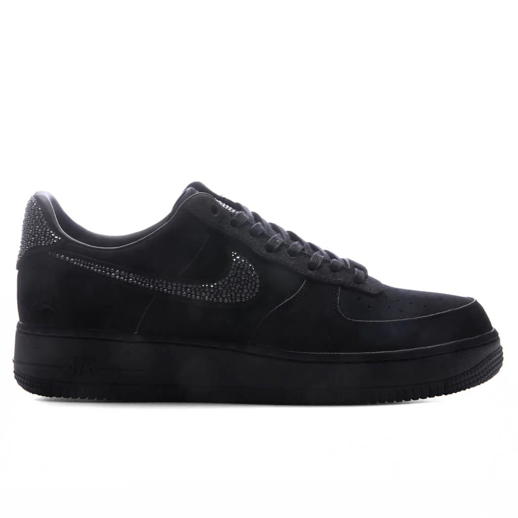Nike x Ja Morant Air Force 1 Luxe Swarovski Black Metallic Silver Cobalt Bliss