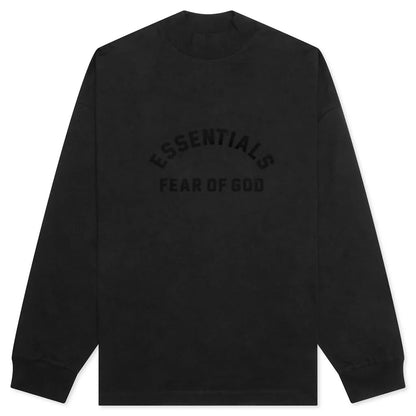 L S Tee Jet Black