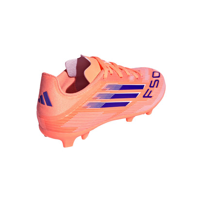 adidas F50 League FG MG Youth Soccer Cleats Orange Blue White