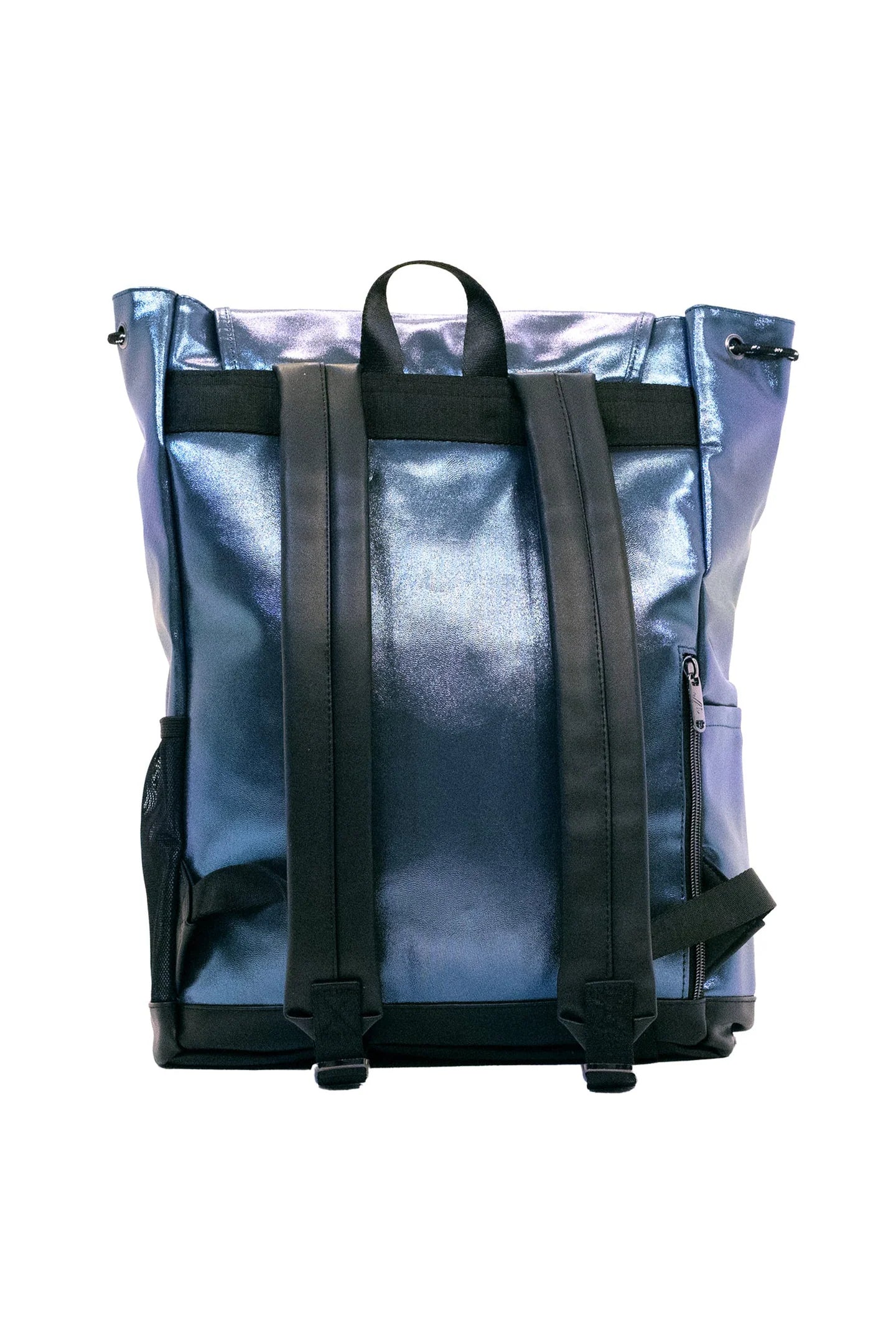 Varsity Navy HoloShine Flap Backpack