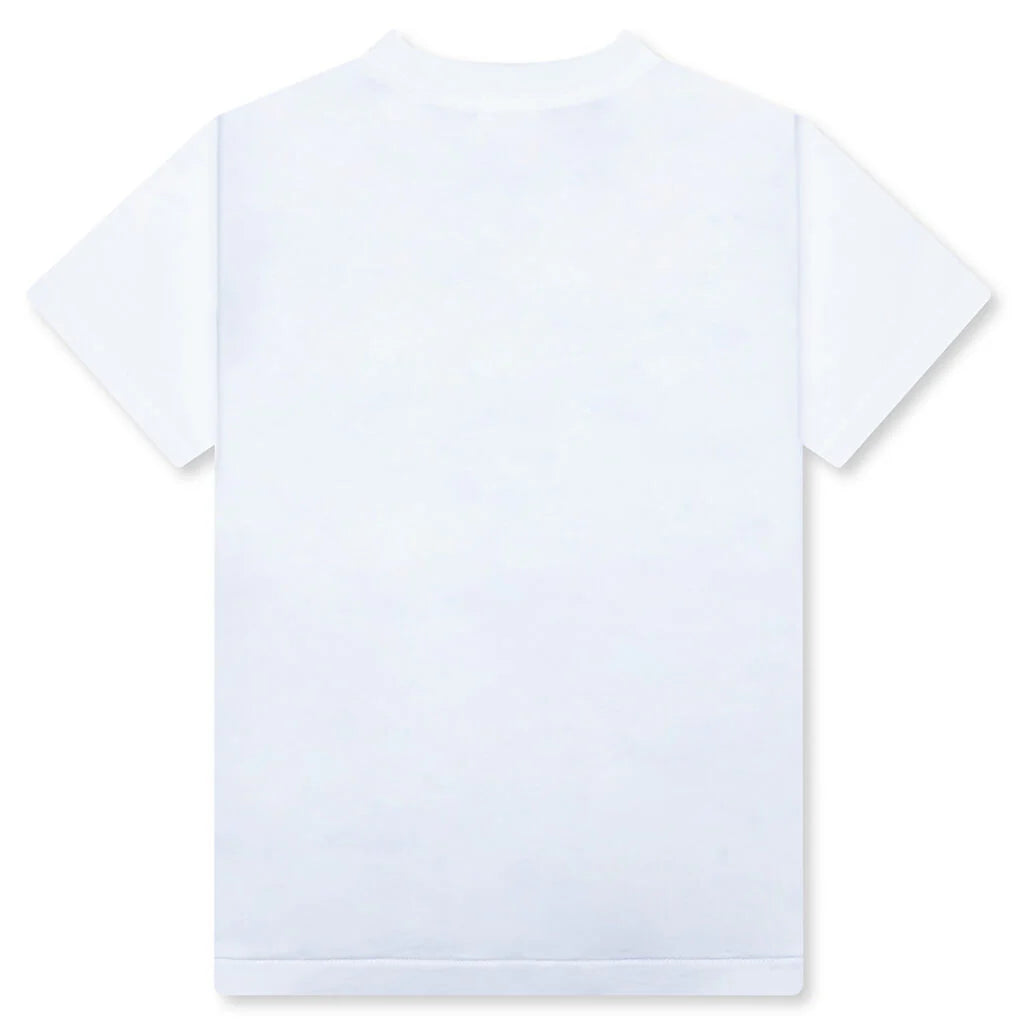 Kids ABC Camo College Tee White Black