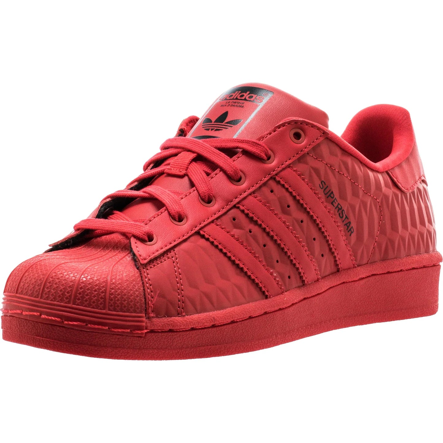 Superstar Grade School Lifestyle Shoe Triple Red
