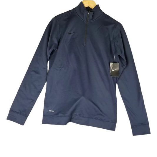 Nike Dri Fit Womens 1 2 Zip Top Navy