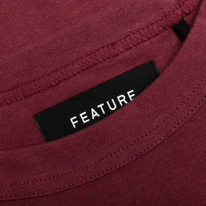 Jersey Braque Pocket Tee Burgundy
