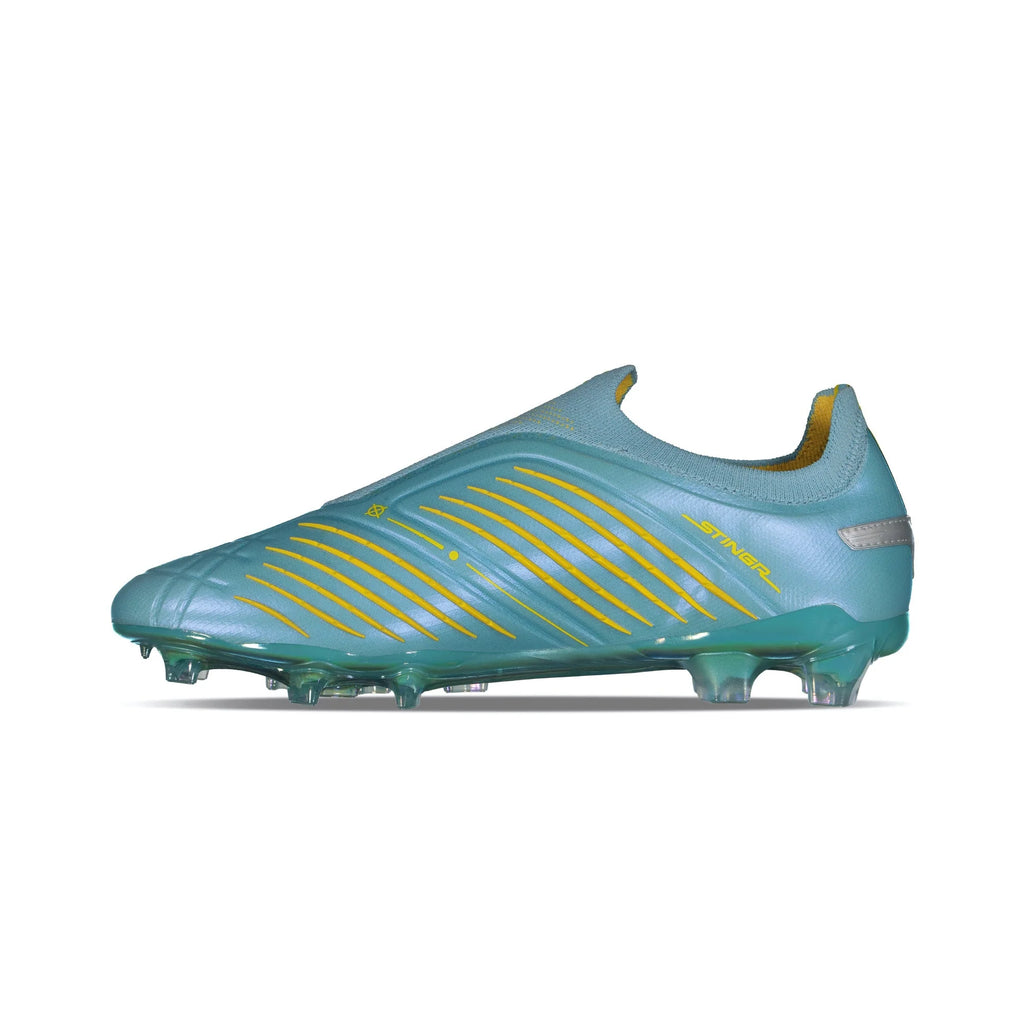 Charly Stingr Laceless PFX Firm Groud Aqua Yellow