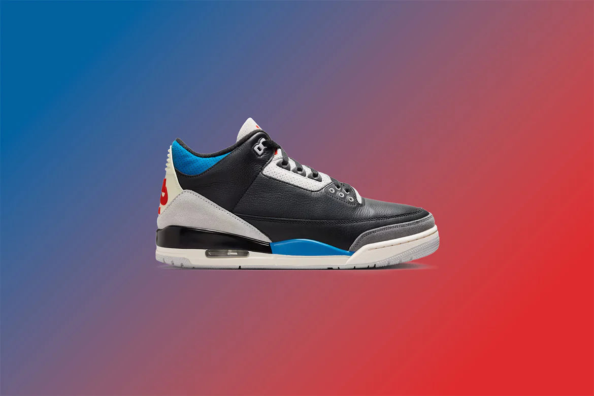 Air Jordan 3 Retro OG Rare Air Black Chile Red Neutral Grey