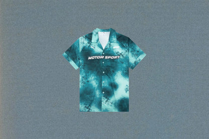 Puma x F1 S S Button Up Shirt Mint Melt