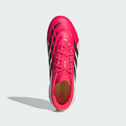 adidas Predator League FG Firm Ground Youth Soccer Cleats Red Black White