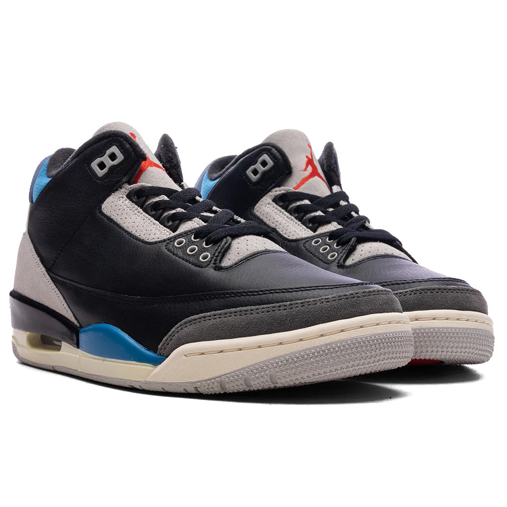 Air Jordan 3 Retro OG Rare Air Black Chile Red Neutral Grey
