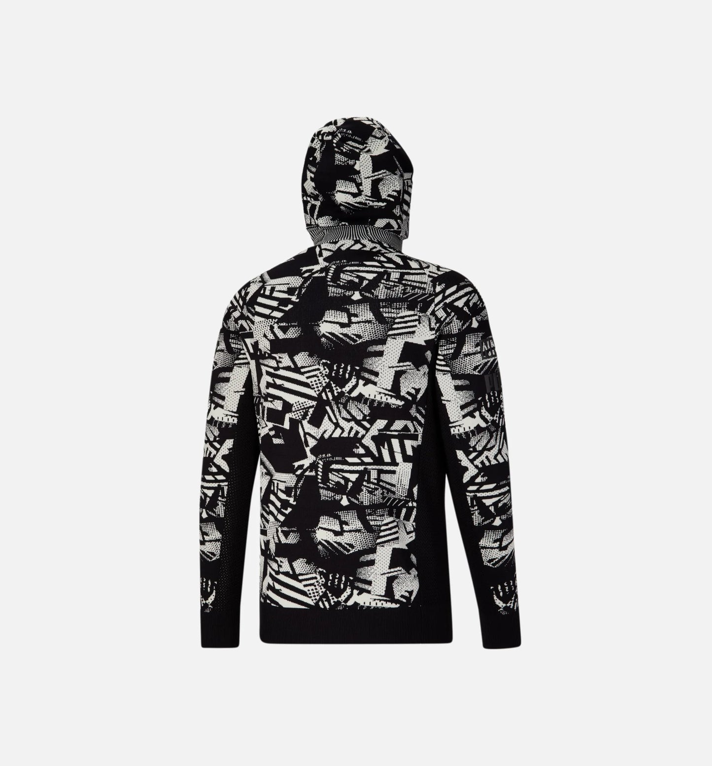 Nemen Scuba Knit Mens Long Sleeve Shirt Black White