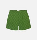 Jazz Checkered Short Mens Shorts Green