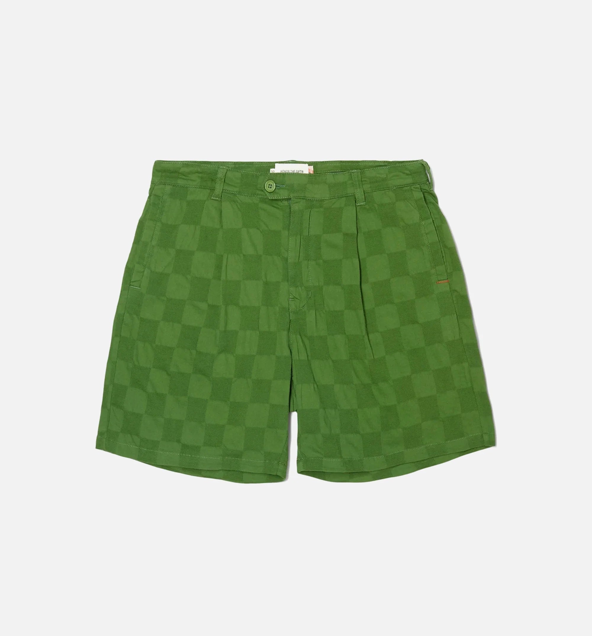 Jazz Checkered Short Mens Shorts Green