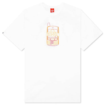 Chains S S Oversized Tee White
