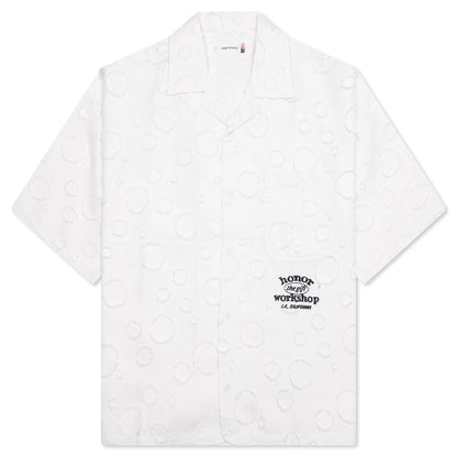 Polka Dot Camp Shirt White