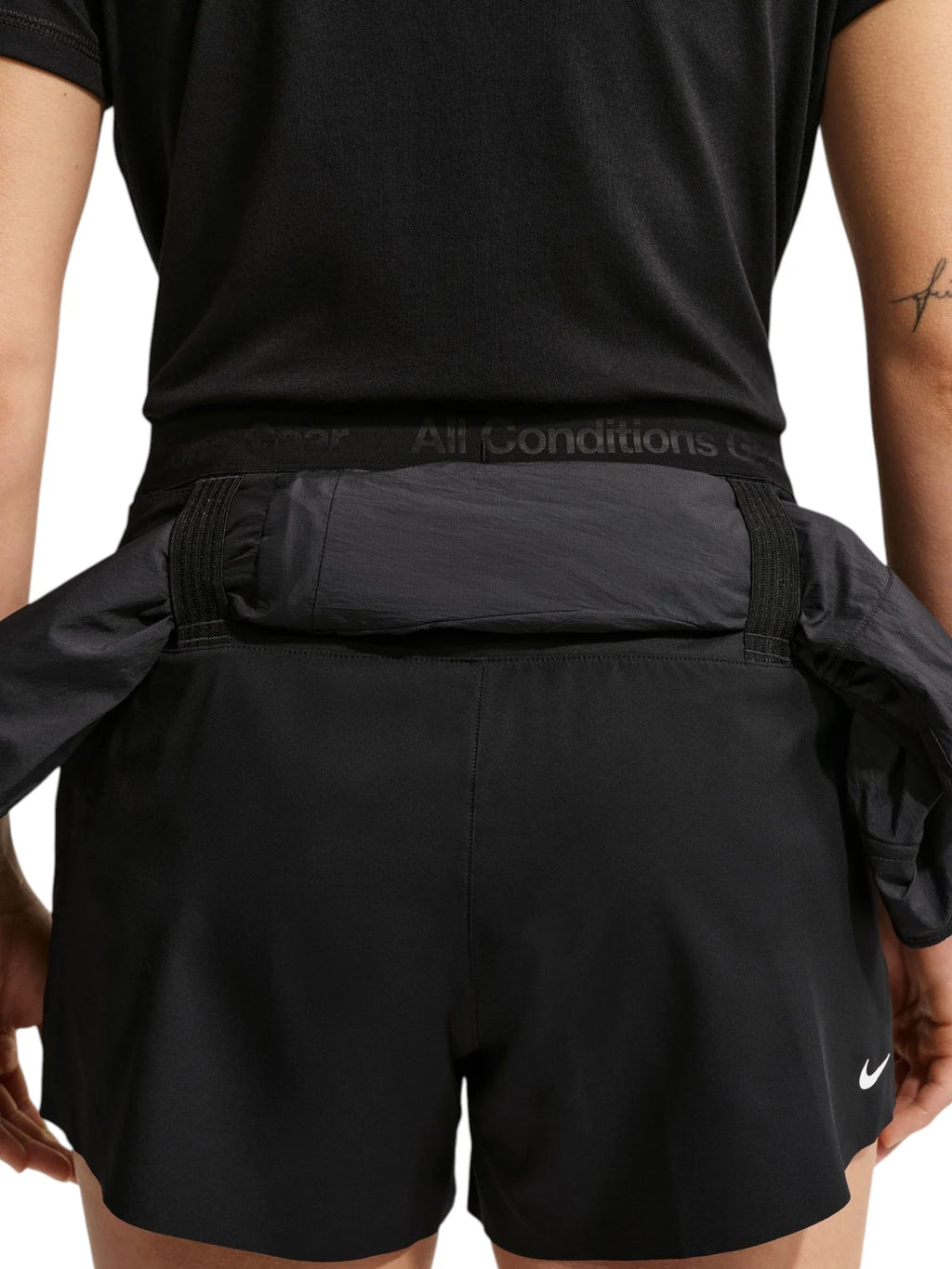 Nike Womens ACG Dri FIT Mid Rise Brief Lined Trail Running Shorts