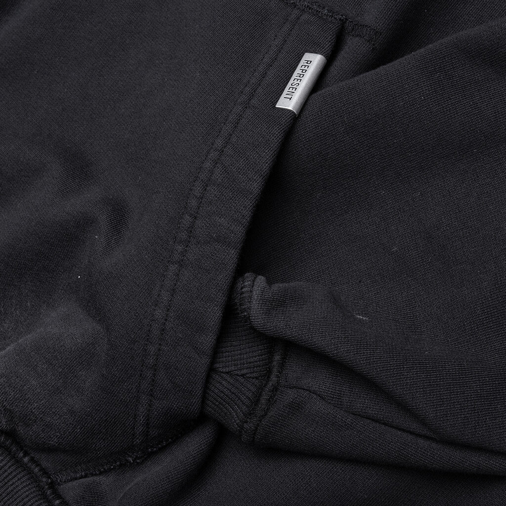 Legacy Overprint Hoodie Vintage Black